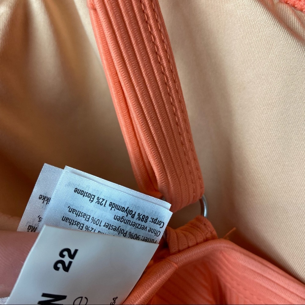 Women's Cotton On Body Swimwear Plus Size 22 Orange Sleeveless One-Piece - Picture 8 of 12